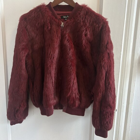 36 Point 5 Jackets & Blazers - 365 rabbit fur jacket